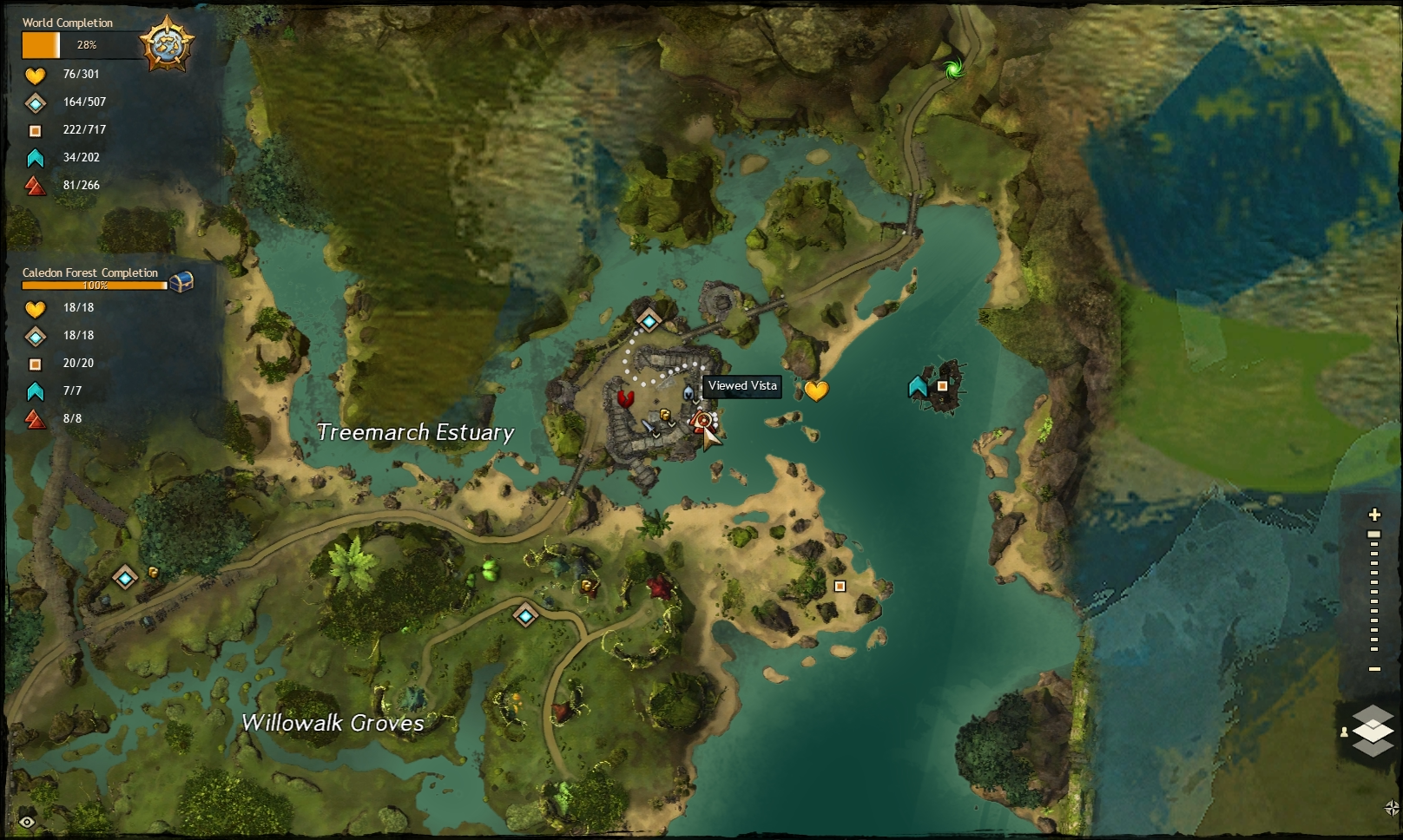 Guild Wars 2 - Vistas in Caledon Forest - 02 Queztal Bay