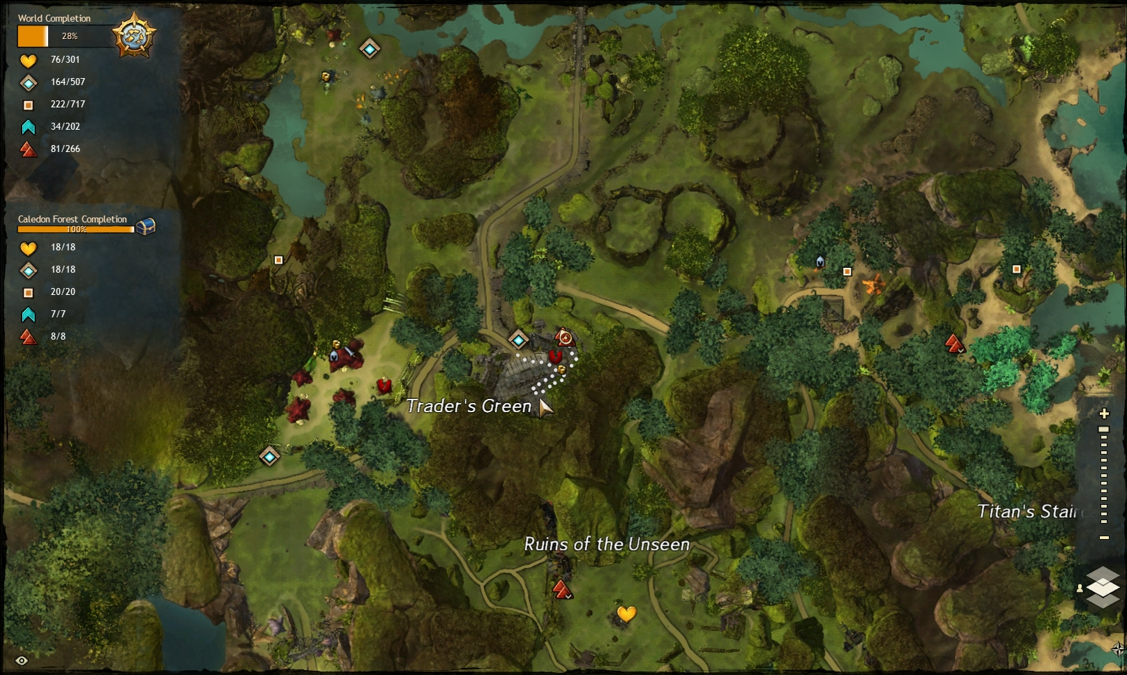 Guild Wars 2 - Vistas in Caledon Forest - 07 Trader's Green