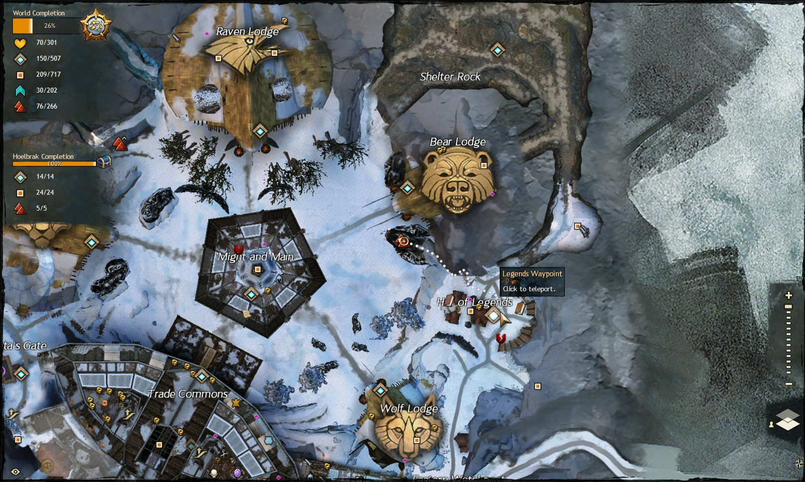 Guild Wars 2 - Vistas in Hoelbrak - 01 Bear Lodge