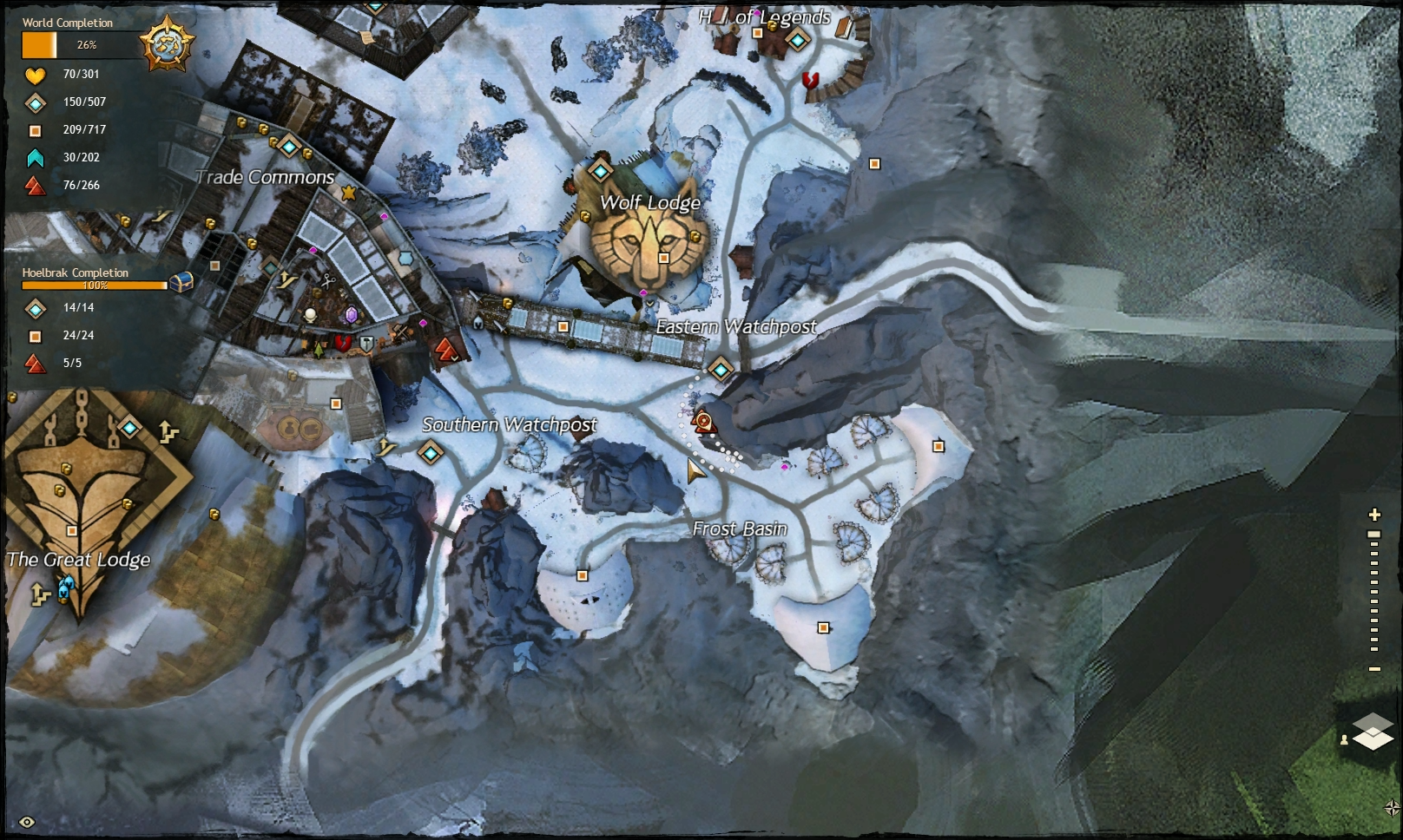 Guild Wars 2 - Vistas in Hoelbrak - 02 Frost Basin