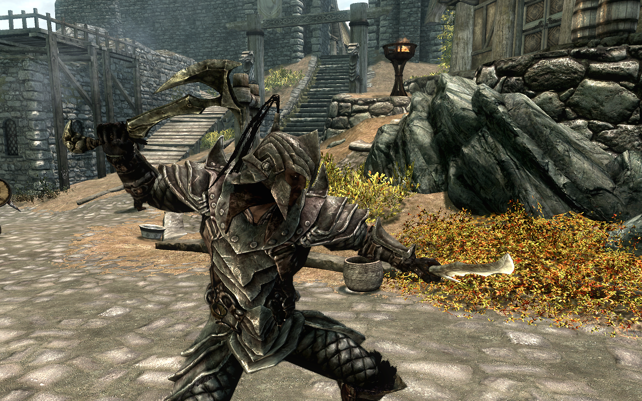 skyrim orcish weapons mod