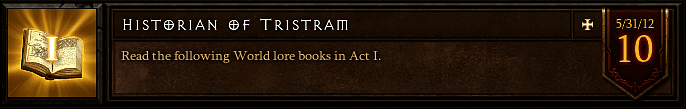 Historian of Tristram Achievement