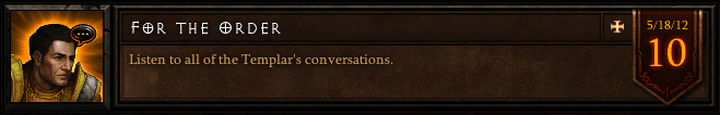 For the Order - Conversation Achievement