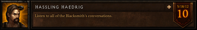 Hassling Haedrig - Conversation Achievement