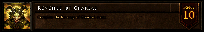 The Revenge of Gharbad - Achievement